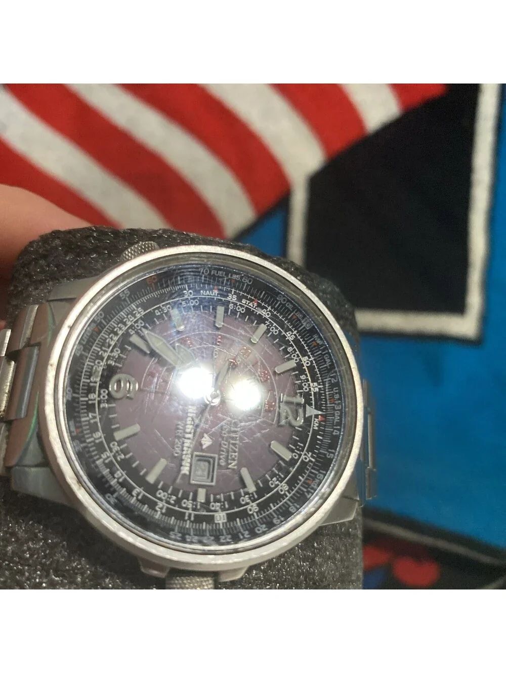 Citizen ECO-DRIVE Promaster Nighthawk Men's Watch #BJ7000-52E Minor Scratches